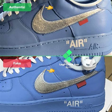 nike off white mca real vs fake|faux af1 mca check.